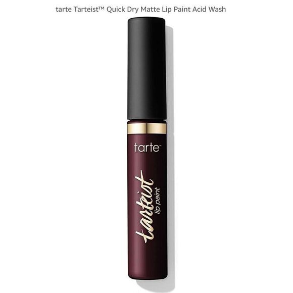 TARTE - 🎉HP🎉NWT - Tarteist Quick Dry Matte Lip Paint/Acid Wash (very dark berry) - Picture 9 of 16